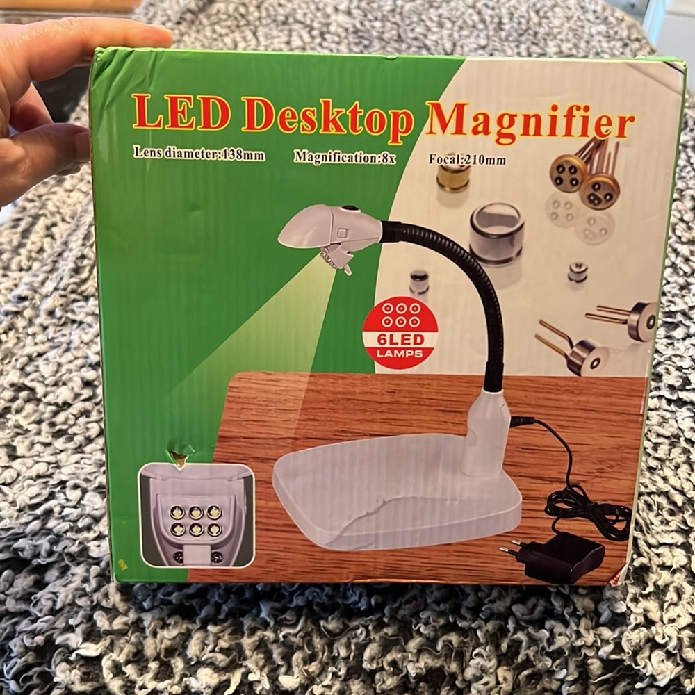 LED Desktop Magnifier Lamp - Picture 3 of 6